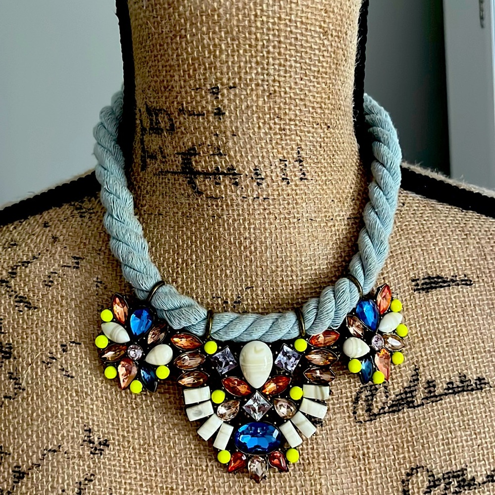 Rope and jewels country statement necklace by sugarfux x Baublebar